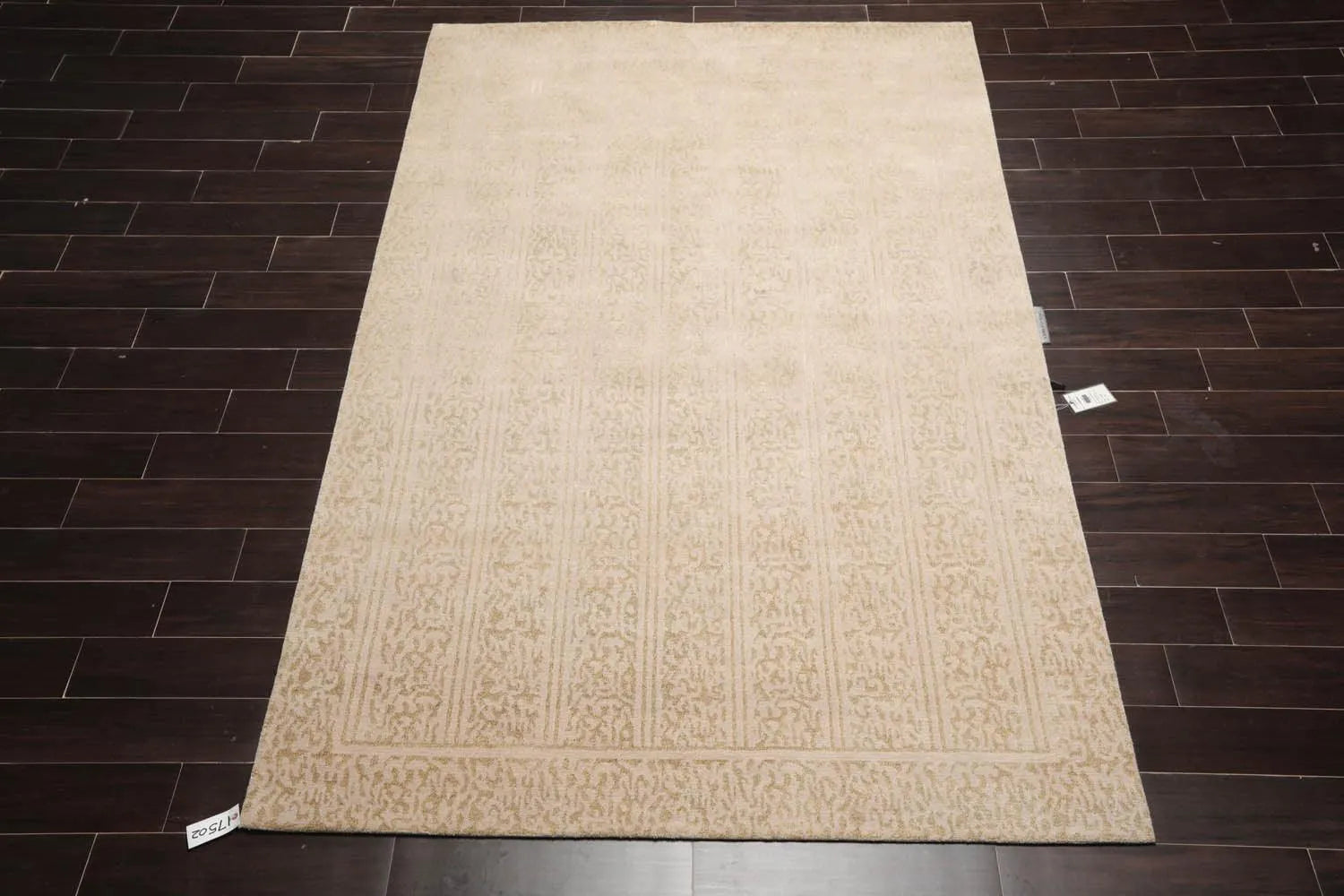 6' 1''x9' 1'' Hand Knotted Tibetan 100% Wool Tibetan Transitional  Oriental Area Rug Beige,Champagne Color-2