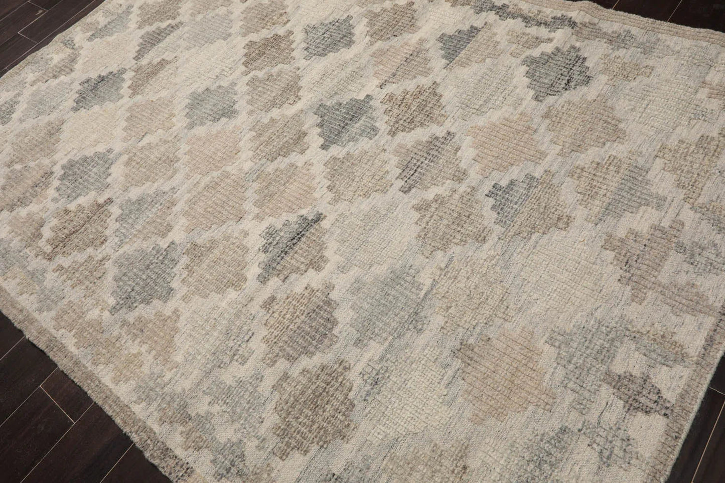 LoomBloom 5x8 Beige Authentic Southwestern Moroccan Wool Oriental Area Rug-3