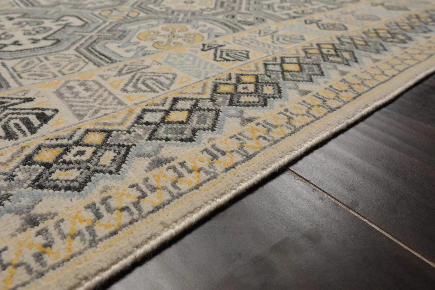 LoomBloom 9'x12'1" Ivory Hand Knotted Transitional All-Over 250 KPSI Wool Oriental Area Rug-3