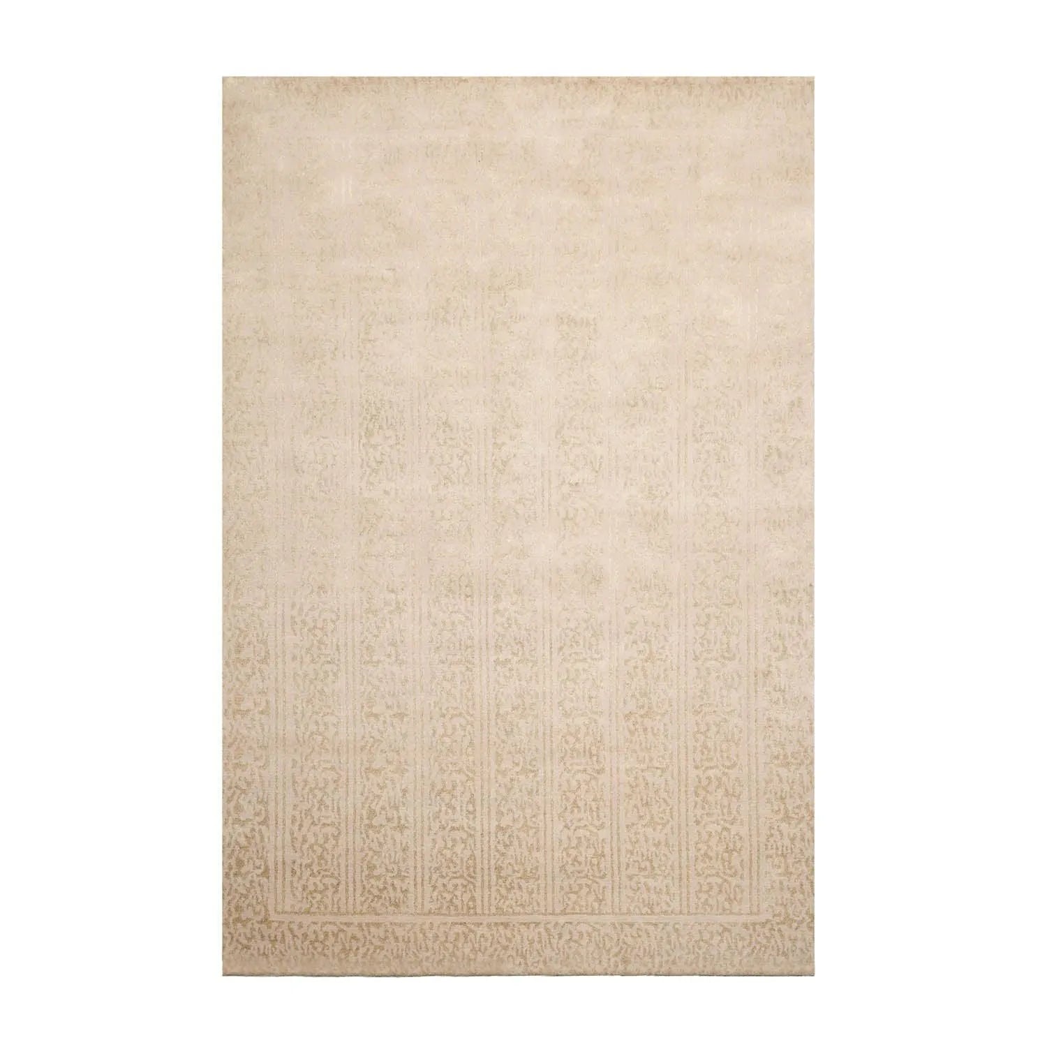 6' 1''x9' 1'' Hand Knotted Tibetan 100% Wool Tibetan Transitional  Oriental Area Rug Beige,Champagne Color-1