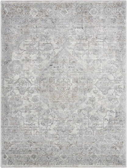 Zerrick Traditional Light Gray Area Rug-0