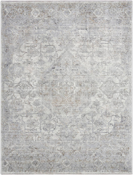 Zerrick Traditional Light Gray Area Rug-0