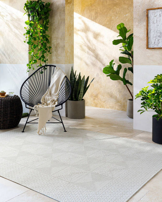 Christiaan Cottage Light Gray Area Rug-0